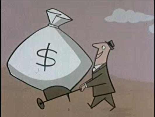 A tour company owner keeping a big pile of money.