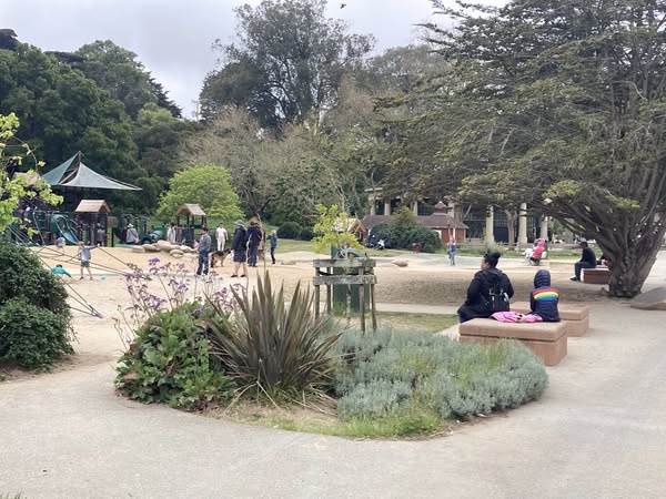 A pleasant place for parents and kids--the Koret Playground in Golden Gate Park.